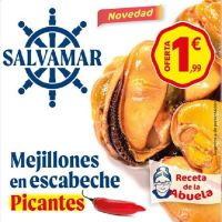 MEJILLONES ESCABECHE PICANTE  24UNIS RO-120 SALVAMAR