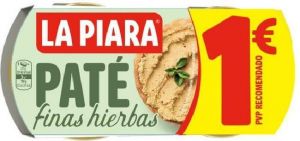 PATÉ F.HIERBAS 2X75GRS EURO 