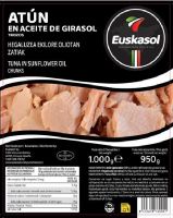 ATUN ACEITE TROZOS 1 KG EUSKASOL 12UNI